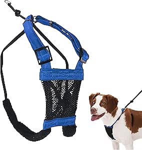 Sporn Mesh Non Pull Dog Harness Medium Blue, Perfect for Training-Stops Dogs from Pulling and Choking on Walks for Small, Medium and Large Dogs, Puppy, No Pull, No Choke Harness