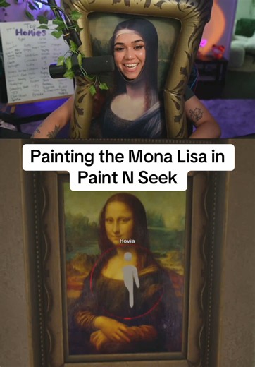 Painting the Mona Lisa in Paint N Seek (Mecca Chameleon Roblox)