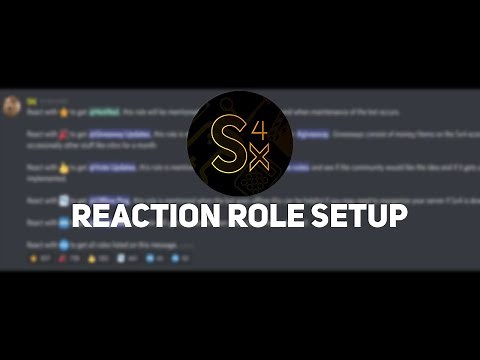 Reaction Role setup for Sx4 on discord