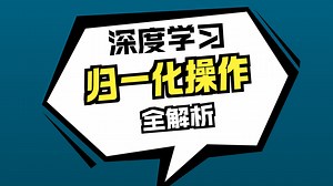 深度学习常用的归一化操作及策略