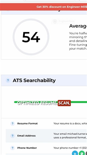 Resume builder and scanner, cover letter #engineernow #engineering #engineer