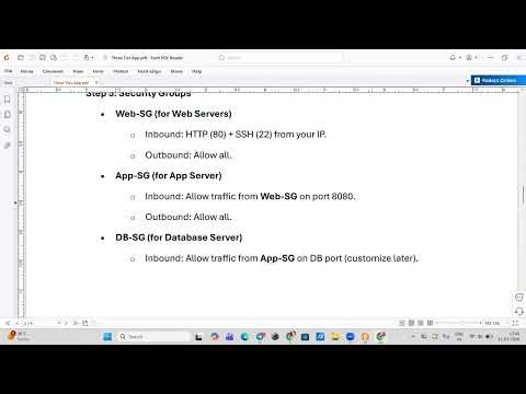 AWS 3 Tier Architecture with Load Balancer (ie:Web Server → App Server → Database Server)