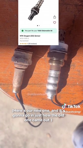 OldsxStvangr (@oldsxstvangr) - Replacing a 37 Year Old Oxygen Sensor on Oldsmobile 98