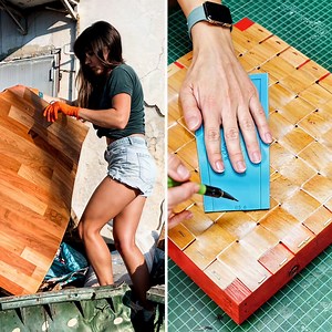 Turn old linoleum into stylish treasures with these upcycling hacks! ♻️✨ | Transformazing