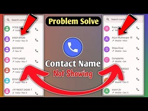 How To Solve Contact Name Not Showing In Redmi | Google Contacts Not Showing In Android Phone