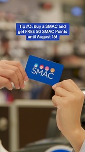 208 reactions · 13 comments | Take note of these shopping tips! Get FREE 50 SMAC points when you buy a SMAC till Aug.16 and use them as shopping money during the 3 Day Sale! Plus, enjoy EXTRA 10% OFF on SMAC Saturday & Sunday, Aug. 17 & 18 from 3 PM to 7 PM! #SMACIt | SMAC | Facebook
