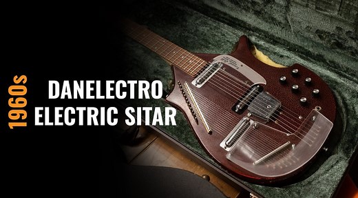 Even if a sitar is worlds away from what you’re used to playing, you can still get that sympathetic droniness—made popular in the late ‘60s on recordings like the Rolling Stones’ “Paint It Black” and The Beatles’ “Norwegian Wood”—when you play this Danelectro Vincent Bell Electric Sitar guitar! https://bit.ly/3dG9X2t . . . . #chicagomusicexchange #Danelectro #VintageGuitar #CMEgeardemo #geardemo #TannerPeterson #gearwire #gearybusey #CMElovestrades #Sitar #VincentBell #Metallica #TheBeatles #ton