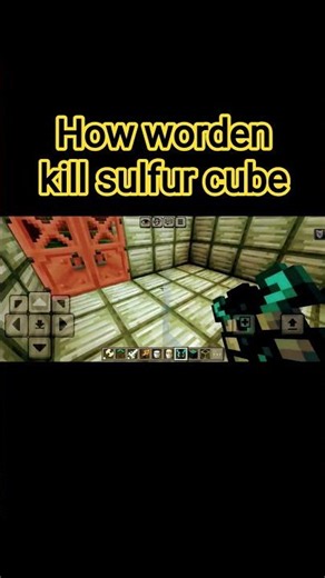 how worden kill sulfur cube 🤣🤣 and I how to wear warden aurmor #minecraft
