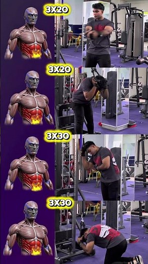 Top Cable Abs Workout for Getting Shredded Six-Pack🔥