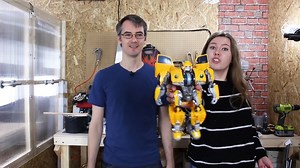 1.6M views | Paramount Pictures International asked me to create a real-life Transformer which will go from a car to a 3ft bumblebee! With help from Hallow Studios. | James Bruton | Facebook