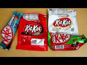 4 KitKat Varieties: White, Dark, Coconut and Hazelnut