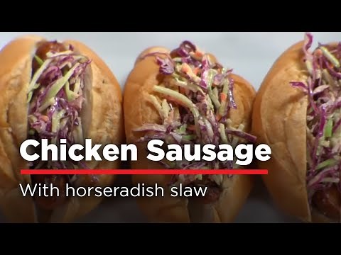 H-E-B Grilled Chicken Sausage: Cooking Connection Recipe Video