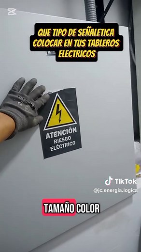 Tipología de señaléticas para tableros eléctricos