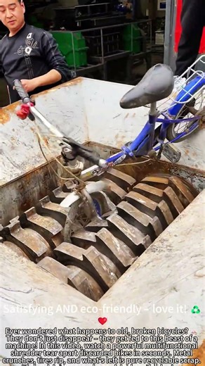 Shredding Old Bikes into Scrap Metal! 💥😲