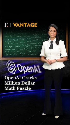 OpenAI Cracks Million Dollar Math Puzzle | Vantage on Firstpost