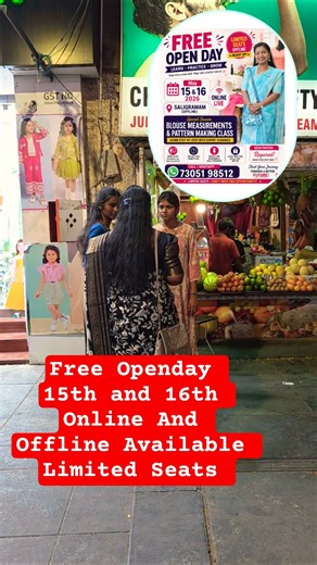 FREE OPEN DAY Want to learn Fashion Designing from home or at our centre?This is your golden chance!