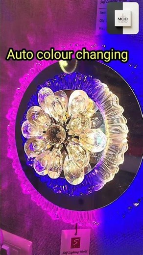 “12 Inch Crystal Rotating Ceiling Light 💎 | Auto Color Changing LED | Luxury Ceiling Light” #shorts
