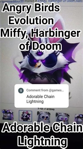 Angry Birds Evolution From: Miffy, Harbinger of Doom (Adorable Chain Lightning)