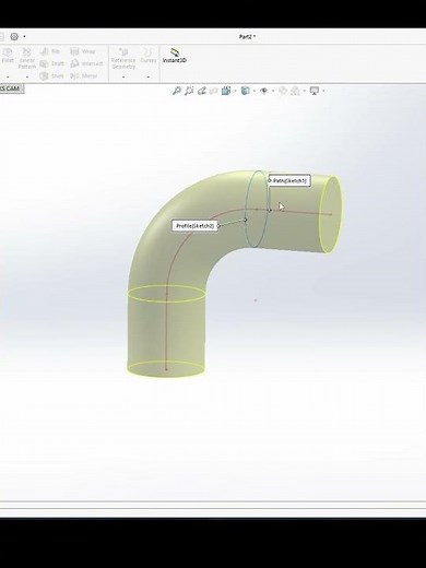 Modeling a Threaded Elbow Pipe in SolidWorks #automobile #pipelining #cadsoftwaretutorial #cad