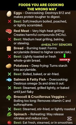Stop Cooking These 10 Foods Wrong! (Healthier Ways Explained) 🥗🔥