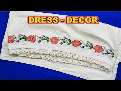 Amazing Clothes and Home Decor from Old Embroidery! 2 Ideas!