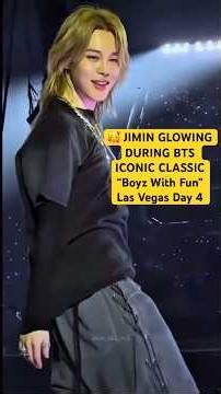 JIMIN WAS GLOWING DURING BTS “BOYZ WITH FUN” Surprise Song LAS VEGAS CONCERT D-4 ICONIC BTS CLASSIC