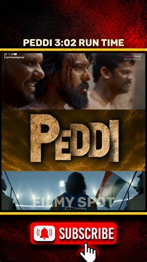 Peddi movie Final run time 😱 #peddi #arrahman #ramcharan #shorts #ytshorts