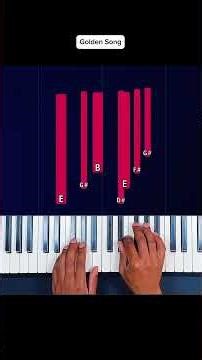 How to play Golden Hour on piano easily JVKE #pianosoin #pianotutorial