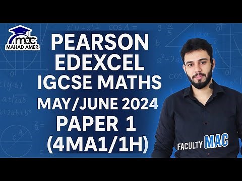 Pearson Edexcel IGCSE Maths Paper 1H (4MA1/1H) Complete Solved!