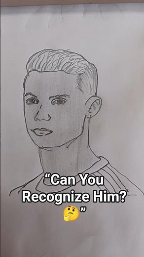 Cristiano Ronaldo Pencil Sketch ✏️ | Realistic CR7 Drawing Step by Step