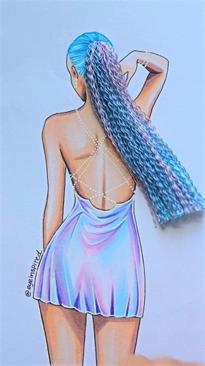 Kelly Edelman | DiY Paper Doll Hair ✂️ Made using Crochet Tread & a needle 🪡 Elevate your next drawing by adding this 3D effect • • #art #artwork #artist... | Instagram