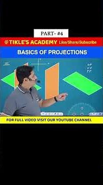 BASICS OF PROJECTION (PART 4) | ENGINEERING DRAWING | ENGINEERING GRAPHICS #shorts #tiklesacademy