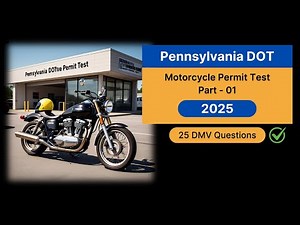Pennsylvania DOT Motorcycle Permit Test 2025 | Real DMV Questions & Answers (Updated)