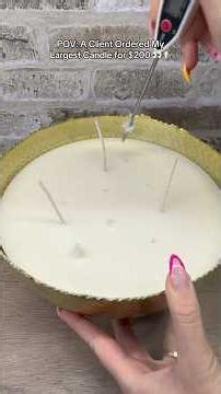 POV: A Client Ordered My Largest Candle for $200 👀🕯️