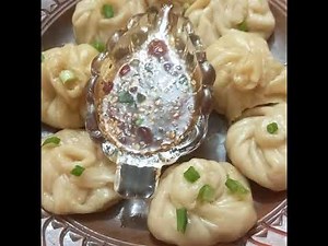 chicken momo and vegetable momo with dipping sauce recipe | momo recipe |