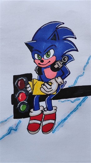 how to draw Sonic step by step drawings #shorts #sonic #drawing #kids