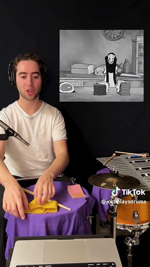 Vintage Sound Effects! my take on this classic scene from Popeye, originally made in 1934! #rhythm #drums #food #sandwich #filmmaking #sounddesign #soundeffects