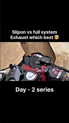 Slipon vs full system exhaust 🤯 #shorts #shortsfeed #rider #modified #exhaust #ktmrc390 #ktm #ktmrc