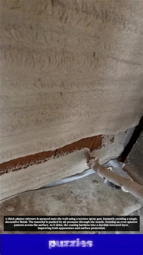 Wow, Satisfying Wall Texture Spray! Perfect Rough Finish
