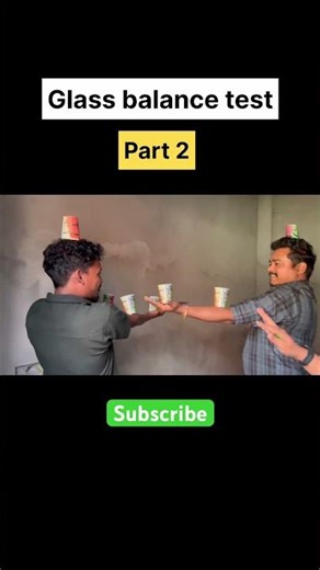 99% People Fail This Glass Balance Test 😱 #battleground #funnyreels #gamechallenge #comedy #games