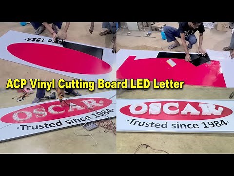 ACP Sign Board Making || 3D Acrylic Letter Sign Board || ACP Sign Board