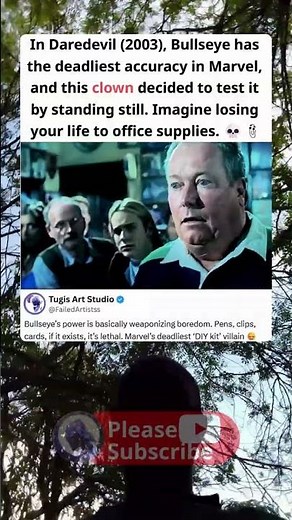 In Daredevil (2003), Bullseye Never Miss His Target