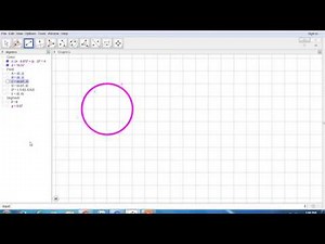 Rotating Circle animation in Geogebra 2017