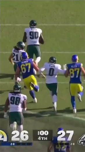 Jordan Davis Blocked Field Goal Touchdown Run #jordandavis #philadelphiaeagles #nfl