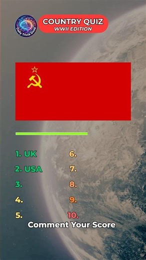Guess the 10 WW2 Flags! 🌍 (99% Fail #9 📉)