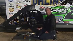 Dave Argabright talks about Jimmy Owens' championship winning shocks- Öhlins USA. Contact Jason Young or visit www.ohlinsusa.com for more information. | Lucas Oil Late Model Dirt Series