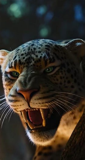 Forest Fire Escape Fight#lion #monkey #cat