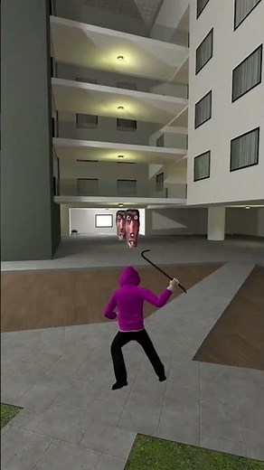 third person nextbot chase in liminal hotel gmod