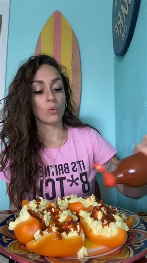 Bell Pepper Egg Salad Boats Mukbang and Recipes