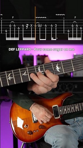 Pour Some Sugar on Me Def Leppard Guitar Tutorial (by Giulio Morra for PlanetGuitar.it)